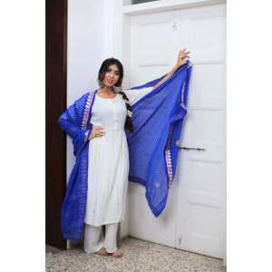 Conjunto de Traje de Lino Blanco para Mujer, Talla XS, Transpirable - Product Image 2
