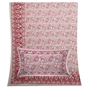 Ensemble de housse de couette en coton pur à imprimé floral, 7 pièces, classique, 400TC, personnalisable, décoration d'intérieur du Rajasthan - Product Image 3