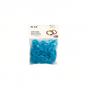 Ilan Goma Manualidades Blu Fluorescente 300 Pezzi per Artigianato - Product Image 2