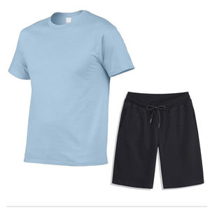 Conjuntos Deportivos de Dos Piezas para Hombre, Camiseta Corta y Pantalones Cortos, Diseño Personalizado de Alta Calidad OEM, Transpirables, Estampados Casuales para Otoño - Product Image 5