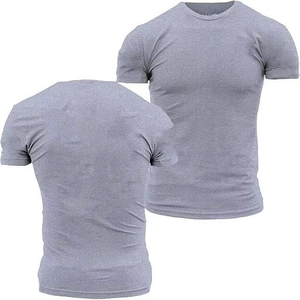 Chemises de sport pour hommes, taille US, logo personnalisé, impression par transfert thermique, séchage rapide, manches courtes, coupe classique, fitness, musculation, 100% coton - Product Image 5