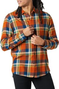 Chemises en flanelle à carreaux pour hommes avec logo personnalisé, manches longues, coupe classique, coton brossé, boutons, chemise à carreaux décontractée, ODM, haute qualité - Product Image 3