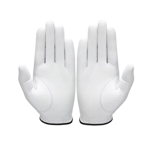 Gant de golf en cuir véritable blanc, main droite, antidérapant, à enfiler, unisexe, fabriqué au Pakistan - Product Image 6