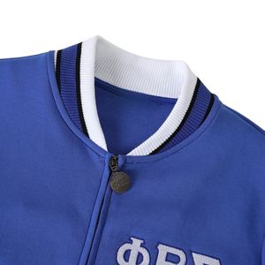 Phi Beta Sigma Blue Air Tech Fleece Warm Up Jacket for Men Comfortable Fit Premium Fabric Greek Fraternity Apparel Athletic - Product Image 4