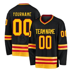 High Performance Green White Ice Hockey Jersey Quick Dry Breathable Lightweight Long Sleeve <b>Athletic</b> Team Sports Uniform - Product Image 5