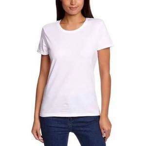 Top de Mujer de Algodón y Poliéster de Calidad, Cuello Redondo, Manga Corta, para Uso Diario - Product Image 2