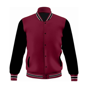 Chaqueta Varsity Personalizada OEM con Bordado, Estilo Urbano, de Lana, Colorida, de Manga Larga, con Parche de Dibujos Animados y Letras de Chenille - Product Image 4