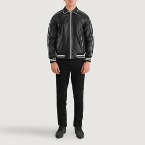 Premium Men <b>Leather</b> <b>Jacket</b> With Warm Casual Design For Elegant <b>Winter</b> <b>Jacket</b> Street Fashion - Product Image 2