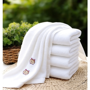 Customizable 16x24 Inch Satin Stripe Hotel <b>Towel</b> Soft Absorbent Washable Durable <b>Bath</b> Hand Face Embroidered Cartoon Rectangle - Product Image 3