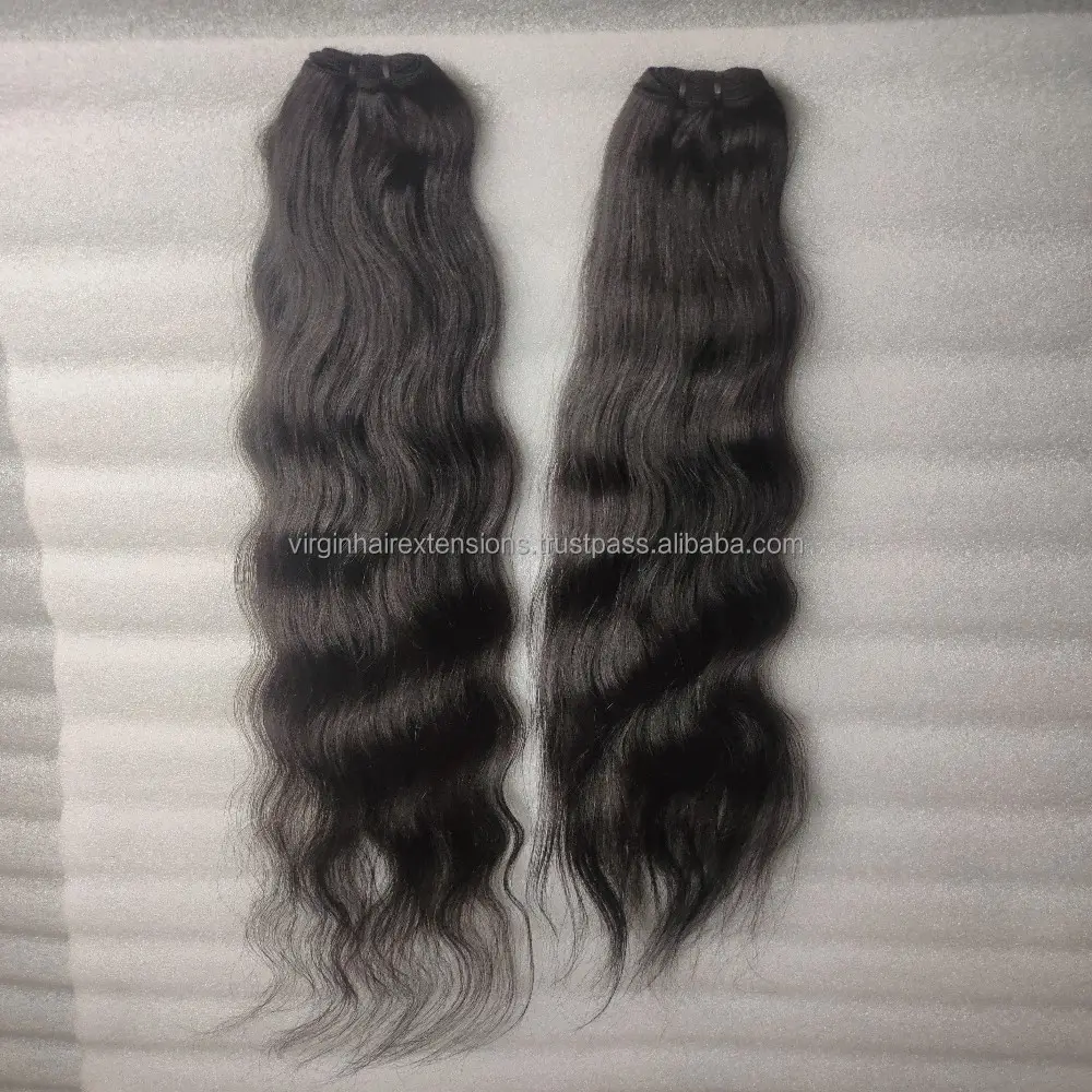 Raw Indian Hair Directly From India, 100% Natural Indian Human Hair, Cuticle Aligned Hair