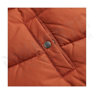 Chaqueta Acolchada para Mujer, Invierno, Cuello Alto, Manga Larga, Color Sólido, Relleno Grueso de Poliéster, Cierre de Cremallera, Corta - Product Image 5