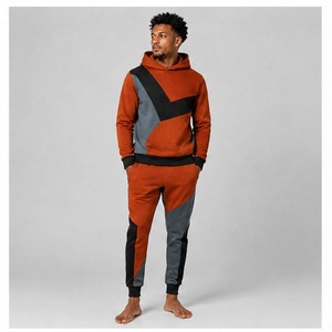 Custom Logo Design Lightweight Hooded Tracksuit for Men Blank <b>Jumpsuit</b> for Running and Jogging Sportswear Clothing Track Suits - Product Image 1
