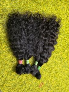 Paquetes de Cabello Rizado Indio Natural, Cabello Humano Virgen Sin Procesar al por Mayor, Cabello Indio Natural con Cutícula Alineada, Proveedor de Cabello Indio al por Mayor - Product Image 2