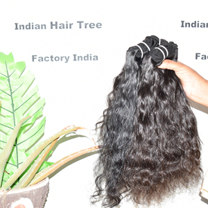 Cabello Humano Remy Indio al Por Mayor a Precio Económico, Rizado, Color Negro Natural, Cutícula Alineada, Sin Procesamiento Químico, 100g, Cabello de Templo - Product Image 3