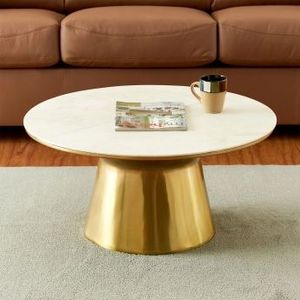 Modern glam furniture elegant <b>centre</b> <b>table</b> decorative furniture home decor <b>table</b> marble texture <b>table</b> gold frame <b>table</b> round - Product Image 4
