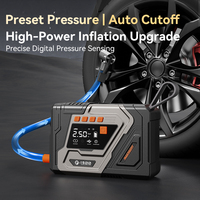 Démarreur de voiture 4000A, chargeur de batterie 12V, compresseur d'air, gonfleur de pneus, kit d'urgence pour moto, écran numérique, lumière LED