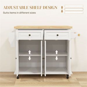 Mobiletto da Cucina per Organizzazione e Presentazione, Isola Cucina dal Design Elegante - Product Image 6