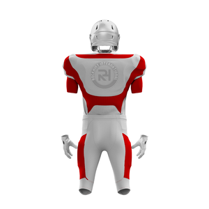 Uniforme de football américain en polyester de haute qualité, matériau léger et résistant, idéal pour les entraînements, les matchs et les tenues d'équipe - Product Image 2