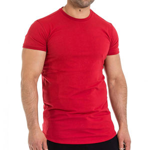 Arrival Men's <b>Long</b> Solid Quick Dry Breathable Lightweight Customized Logo Printing Reversible T-Shirts 100% Cotton - Product Image 2