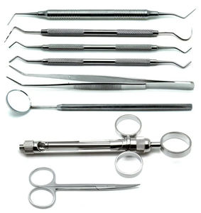 Kit d'examen dentaire, plateau de préparation de couronne dentaire, instruments de qualité supérieure en acier inoxydable, ensemble de 8 instruments dentaires Shuja Surgico - Product Image 6