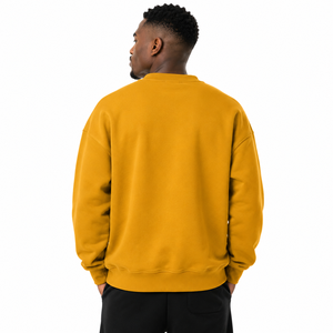 Sudadera Naranja para Hombre con Cuello Alto y Bordado Personalizado en Tela Tackle Twill, 100% Algodón, Sudadera con Cuello Alto para Fraternidad - Product Image 3