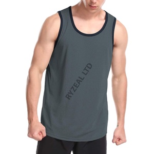 100% camisetas sin mangas para hombres de calidad superior Chaleco de verano informal cómodo hecho de algodón ligero diseño elegante - Product Image 6