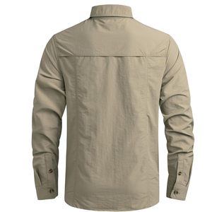 Camisa Táctica de Manga Larga para Hombre de Alto Rendimiento, con Botones de Cuerno, Ecológica, de Secado Rápido y Transpirable, Top Ventas - Product Image 2
