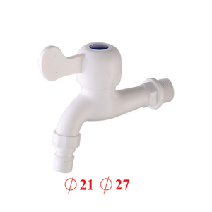 Robinet de machine à laver en gros, blanc, en plastique ABS, double filetage, pour buanderie, robinet mural VN131-T2PP KSN Vietnam - Product Image 1