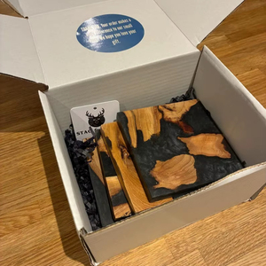 Hot Sale Top Quality Customize Drink <b>Beer</b> Tea Coffee square Round Wood Epoxy Resin coaster Set Free Coasters - Product Image 1