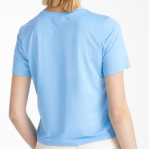 Camiseta de Verano para Mujer, Talla Grande, Cuello Redondo, Corte Holgado, Poliéster/Algodón, Secado Rápido, Personalizable - Product Image 2