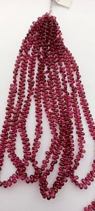 Perles de grenat rhodolite naturel, forme poire lisse, qualité supérieure, pierres semi-précieuses, 3x5mm à 6x4mm, pour bijoux - Product Image 5