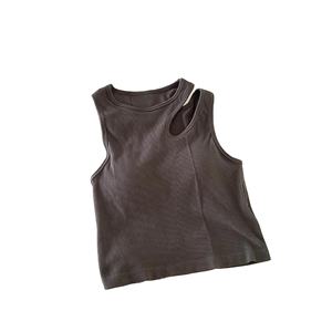 Mujeres Tank Crop Tops Ropa interior sin costuras Mujer Streetwear Hollow Tops Lencería sexy Deportes Íntimos Camisola acolchada Verano - Product Image 6