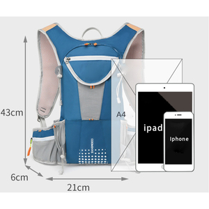 Sac à dos d'hydratation léger en nylon imperméable et respirant avec système de coussin d'air pour la course, le cyclisme, la randonnée et les voyages (vente en gros) - Product Image 2