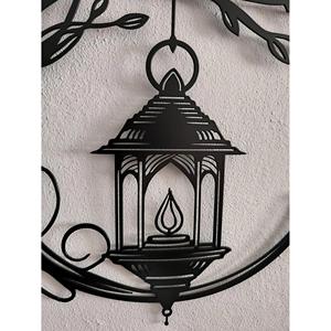 Arte de pared de metal Cottagecore Farmhouse Gothic Outdoor Lanterned Metal Lantern Wall Art - Product Image 4