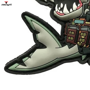 Patchs en caoutchouc PVC 3D adhésifs à bordure surpiquée, couleurs et tailles personnalisées pour chapeaux et vêtements – Vente en gros - Product Image 3