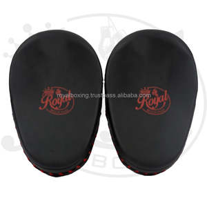 Cible de frappe en cuir véritable pour entraînement MMA et arts martiaux, coussinets de frappe pour boxe et entraînement - Product Image 2