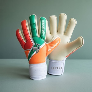 Los mejores guantes de portero de vela de alta calidad para jugador de fútbol con logotipo personalizado Palm Seamless Transpirabilidad Acolchado - Product Image 1