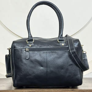 Sac à main en cuir de vachette de style western vintage, style rodeo, avec rabat orné de motifs à carreaux turquoise et noir, sac bandoulière et épaule pour femme - Product Image 5