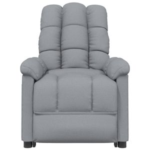 Fauteuil inclinable gris clair 100% polyester, en contreplaqué et fer, matériau de qualité moyenne - Product Image 3