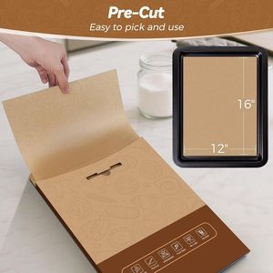 360 Fogli di Carta da Forno Non Sbiancata 30x40 cm, Antiaderente e Impermeabile, Pre-Tagliati per Cottura e Pasticceria - Product Image 1