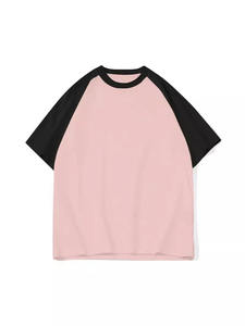 Wholesale Casual Clothes Men's <b>T</b>-<b>Shirt</b> Heavy <b>Raglan</b> American Sleeve Crewneck Color Matching Shoulder Breathable Loose <b>T</b>-<b>Shirts</b> - Product Image 5