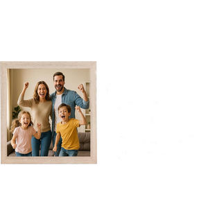 Designer Wooden Photo Frame Premium Finish Tabletop Photo Display Contemporary Wood Photo Frame Simple Elegant <b>Desk</b> Table Decor - Product Image 5