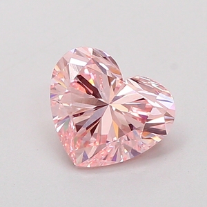 Anillo de Diamante Rosa Intenso de 3 Quilates, Corte Corazón, Cultivado en Laboratorio, Claridad VS1, Certificado, Diamante de Lujo Creado en Laboratorio y Color Rosa Raro - Product Image 1