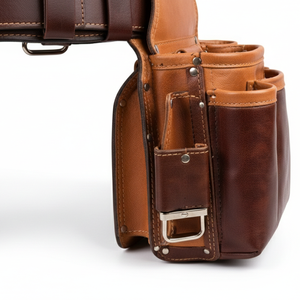 Ceinture à outils pour ouvrier du bâtiment, style logo personnalisé, noire, confortable, multifonction, en cuir, à vendre - Product Image 5