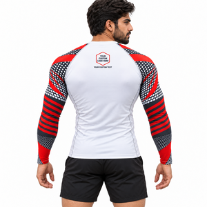 Long Sleeve Compression Rash Guard <b>for</b> Men <b>Women</b> Designed <b>for</b> Jiu Jitsu Rolling Gym Training Custom Buyers BJJ UPF50+ Breathable - Product Image 3