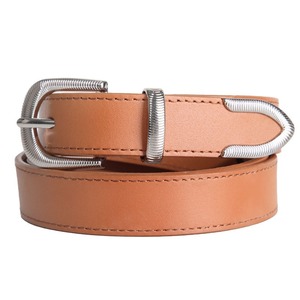 Cinturón Casual de Cuero Genuino de Alta Calidad con Patrón de Serpiente Cuadrado Sólido - Product Image 2