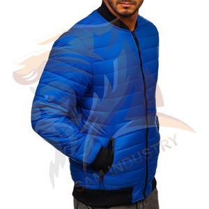 แจ็คเก็ตเบสบอลบอมเบอร์ผ้าฟลีซสไตล์เท่ห์สุดฮิตสำหรับผู้ชาย รับผลิตตามแบบ OEM พร้อมปักโลโก้ แจ็คเก็ตฤดูหนาวสำหรับผู้ชาย - Product Image 2