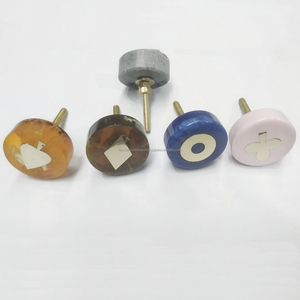 Colorful Terrazzo Resin <b>Knobs</b> Set Contemporary <b>Adjustable</b> Furniture Handles & Pulls for Cabinets Drawers & DIY Projects - Product Image 6