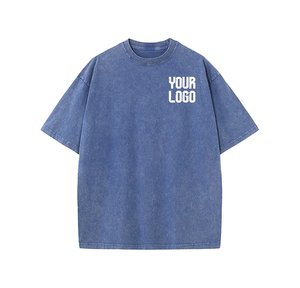 Custom Unisex Cotton Washed T <b>Shirt</b> Harajuku Retro Jersey Breathable Lightweight Quick Dry Printed <b>Y2K</b> T <b>Shirt</b> For Men - Product Image 4