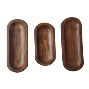 Plateau à Pizza en Bois Massif Personnalisé en Gros Planche de Service et Bols en Bois Poli Peel Vaisselle Élégante - Product Image 1